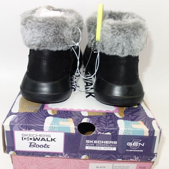 NEW Skechers Women's Go Walk On-The-Go Joy Air Cooled Boots Size 6 Black Gray - Picture 7 of 8